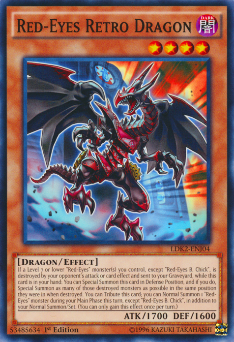 Dragón retro de ojos rojos [LDK2-ENJ04] Común 