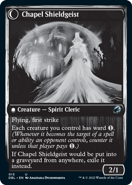 Capellán de limosnas // Chapel Shieldgeist [Innistrad: función doble] 