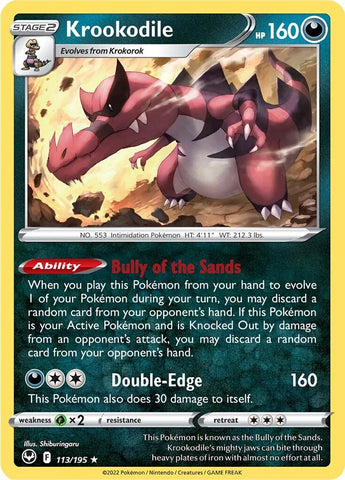 Krookodile (113/195) [Espada y escudo: Tempestad de plata] 