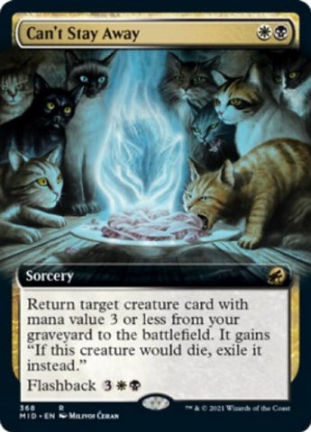 No puedo permanecer alejado (arte extendido) [Innistrad: Midnight Hunt] 