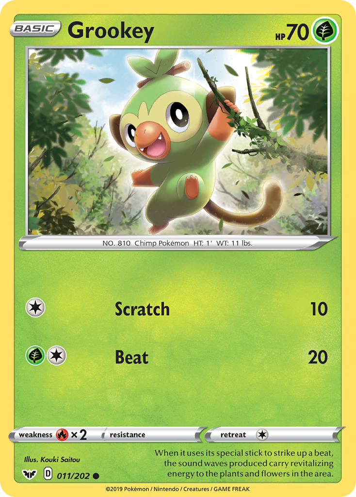 Grookey (011/202) [Espada y escudo: Conjunto básico] 