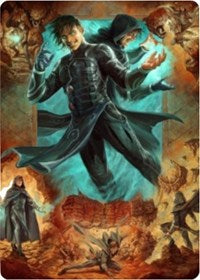 Tarjeta artística de Jace, Mirror Mage 2 [Serie de arte Zendikar Rising] 