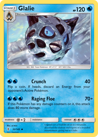 Glalie (32/145) [Sol y Luna: Guardianes en ascenso] 