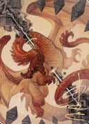Tarjeta artística Soul Shatter (firma estampada en oro) [Serie Zendikar Rising Art] 