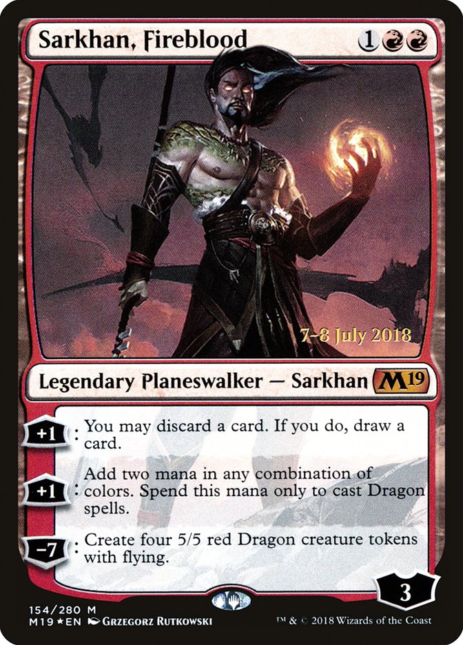 Sarkhan, Fireblood [Promociones de presentación de la colección básica 2019] 