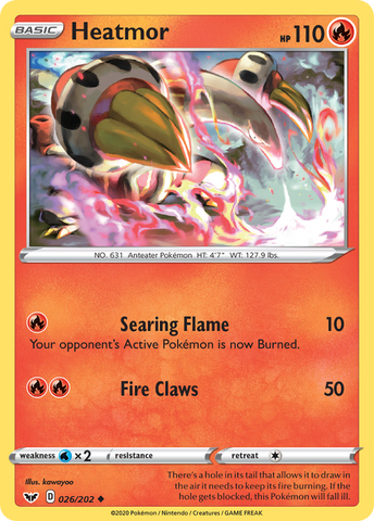 Heatmor (026/202) [Espada y escudo: conjunto básico] 
