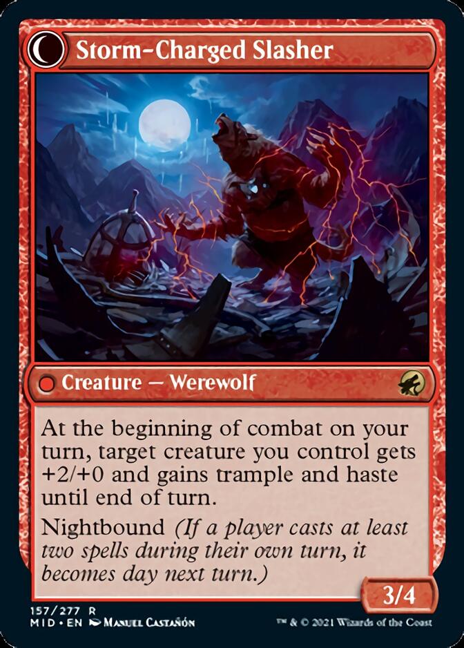 Buscatormentas imprudente // Asesino cargado de tormenta [Innistrad: Caza de medianoche] 