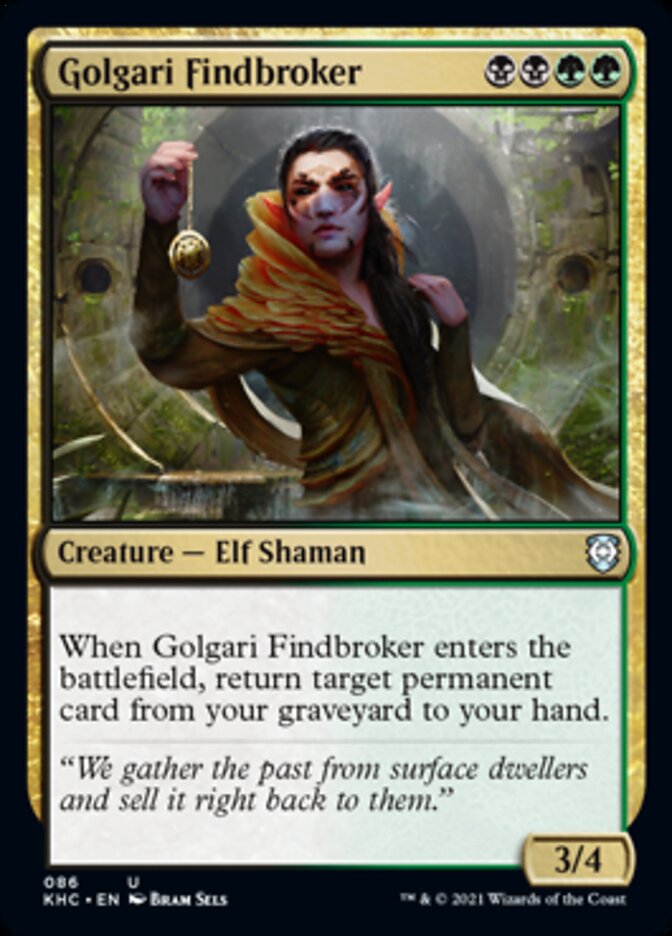 Golgari Findbroker [Comandante de Kaldheim] 