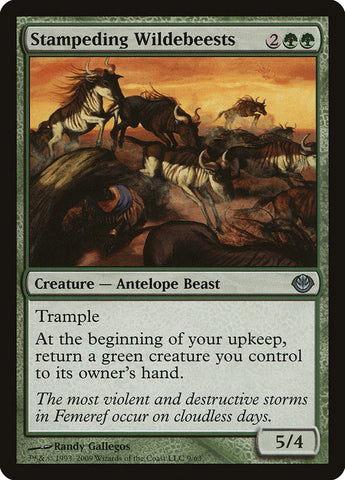 Estampida de ñus [Mazos de duelo: Garruk contra Liliana] 