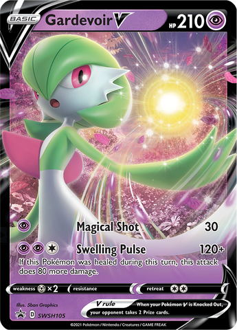 Gardevoir V (SWSH105) [Espada y escudo: Promociones de Black Star] 