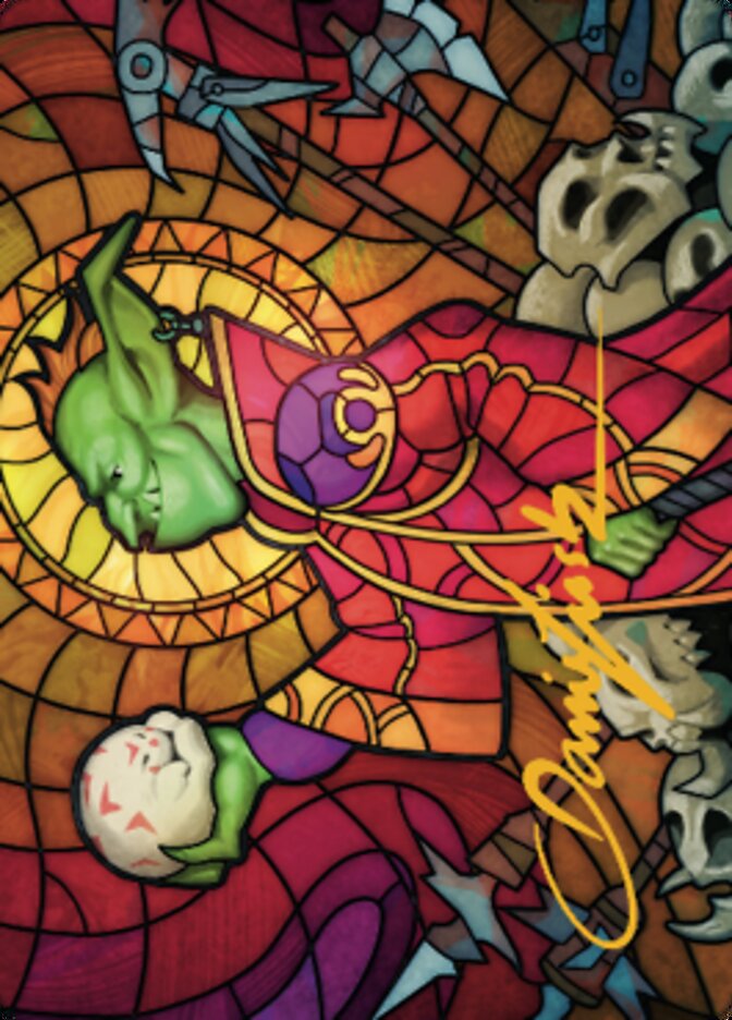 Tarjeta de arte Squee, Dubious Monarch (firma estampada en oro) [Serie Dominaria United Art] 