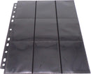 Folios de carpeta - 9 bolsillos con fondo negro