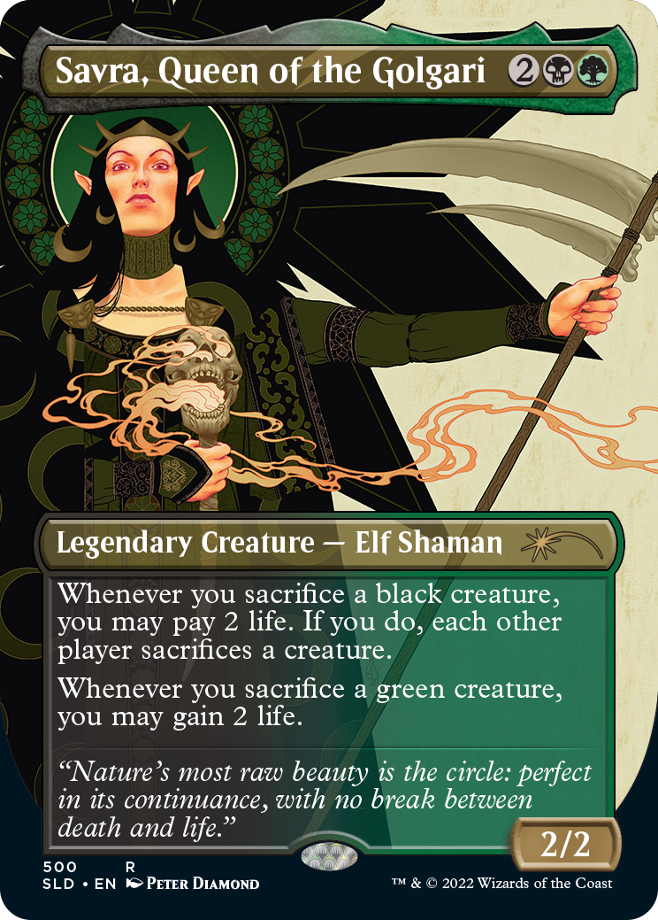 Savra, reina de los Golgari (sin fronteras) [Serie Secret Lair Drop] 