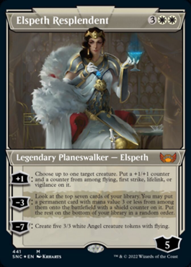 Elspeth Resplendent (Escaparate Art Déco grabado en lámina) [Calles de New Capenna] 