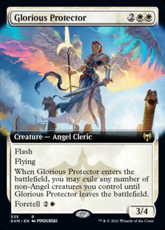 Protector glorioso (arte extendido) [Kaldheim] 