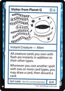 Visitante del Planeta Q [Tarjetas de prueba de juego Mystery Booster] 