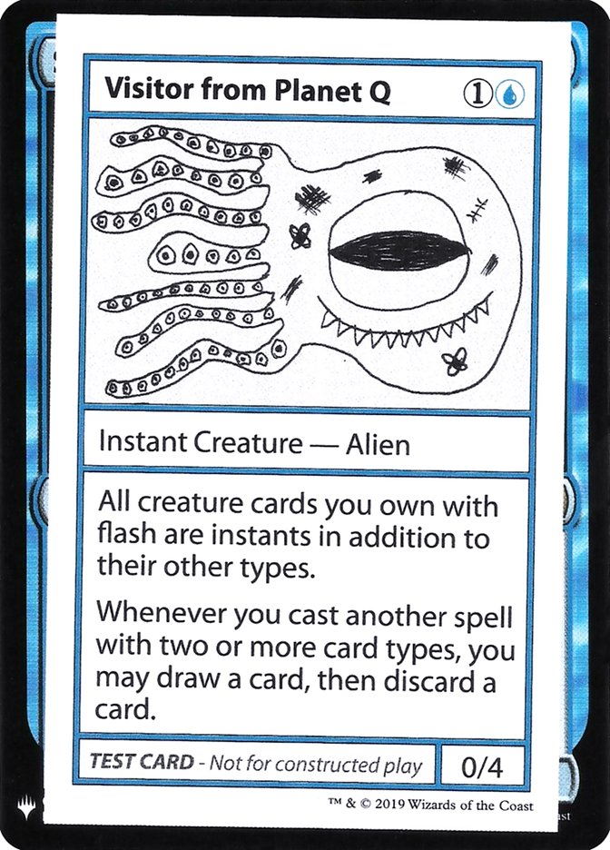 Visitante del Planeta Q [Tarjetas de prueba de juego Mystery Booster] 