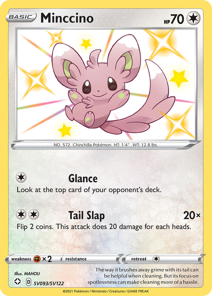 Minccino (SV093/SV122) [Espada y escudo: Destinos brillantes] 
