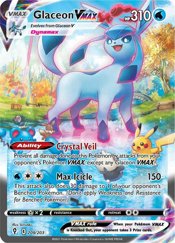 Glaceon VMAX (209/203) [Espada y escudo: cielos en evolución] 