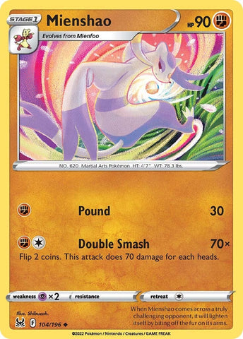 Mienshao (104/196) [Espada y escudo: Origen perdido] 