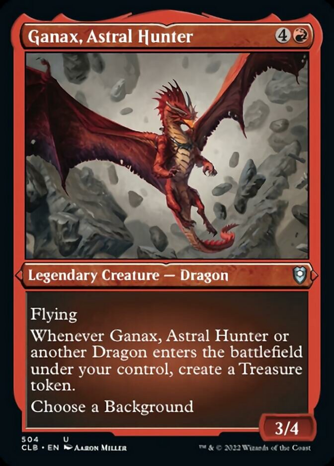 Ganax, cazador astral (grabado en lámina) [Commander Legends: Batalla por Baldur's Gate] 