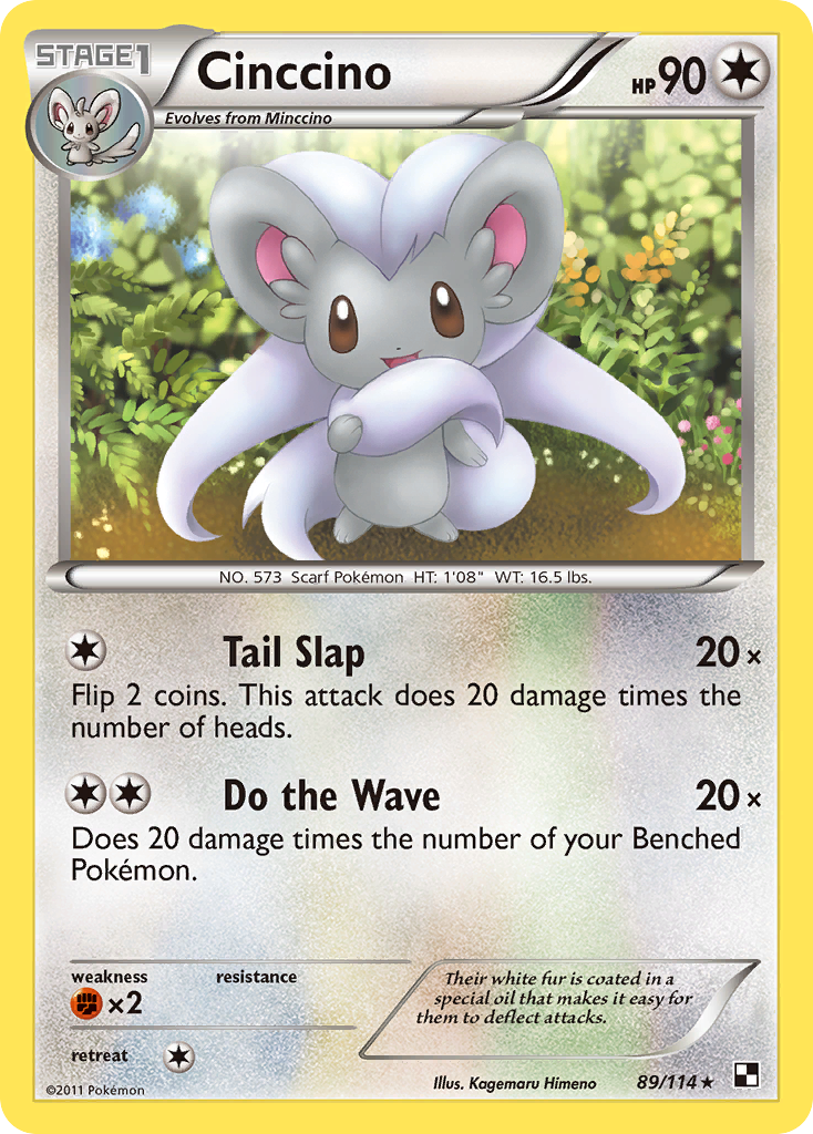 Cinccino (89/114) [Blanco y negro: Conjunto básico] 