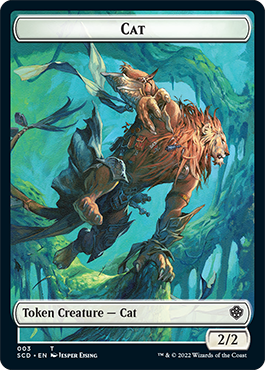 Saproling // Ficha de gato de doble cara [Mazos Starter Commander] 