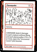 Planequake [Tarjetas de prueba de juego de refuerzo misterioso] 