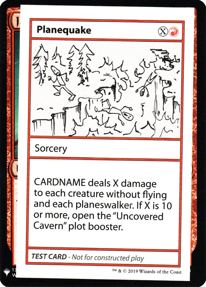 Planequake [Tarjetas de prueba de juego de refuerzo misterioso] 