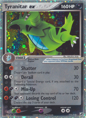 Tyranitar ex (111/115) [EX: Fuerzas invisibles] 