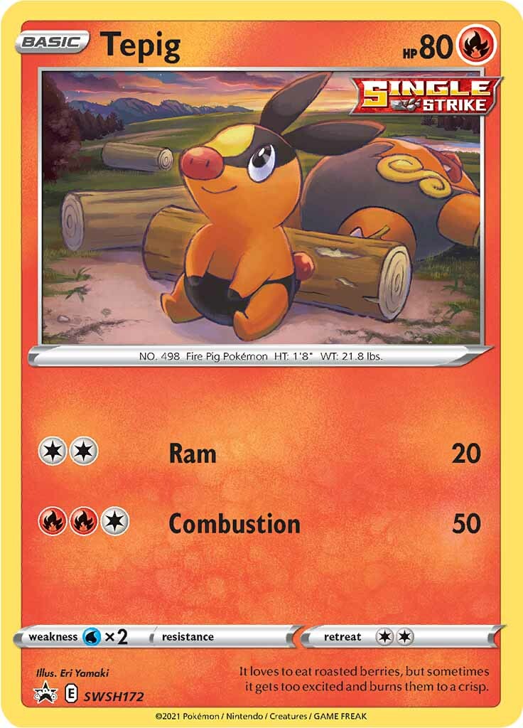 Tepig (SWSH172) [Espada y escudo: Promociones de Black Star] 