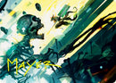 Repeler la tarjeta de arte vil (firma estampada en oro) [Kamigawa: Neon Dynasty Art Series] 