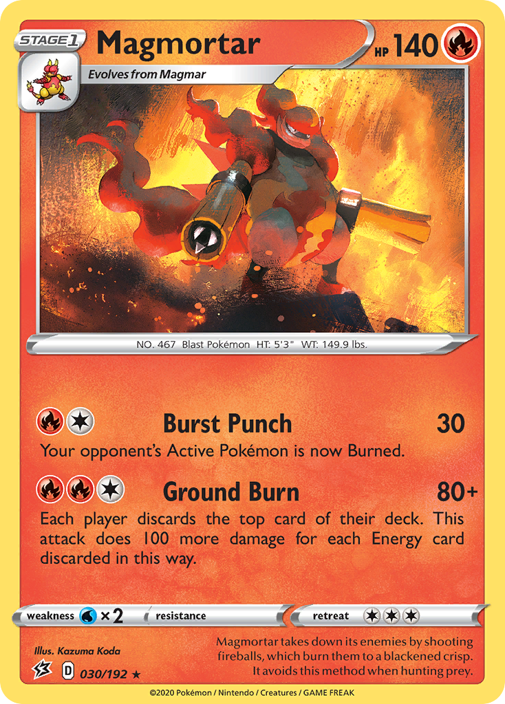 Magmortar (030/192) [Espada y escudo: Choque rebelde] 
