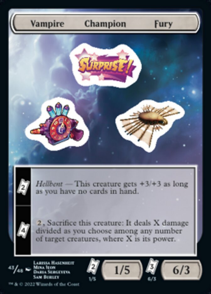 Furia del campeón vampiro [Pegatinas de Unfinity] 