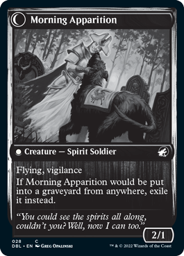 Patrulla de luto // Aparición de la mañana [Innistrad: Doble función] 
