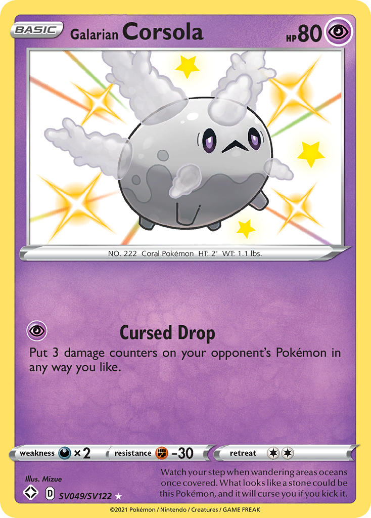 Galarian Corsola (SV049/SV122) [Espada y escudo: Destinos brillantes] 