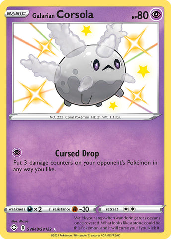 Galarian Corsola (SV049/SV122) [Espada y escudo: Destinos brillantes] 