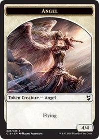 Ángel // Gato Ficha de doble cara [Fichas Commander 2018] 