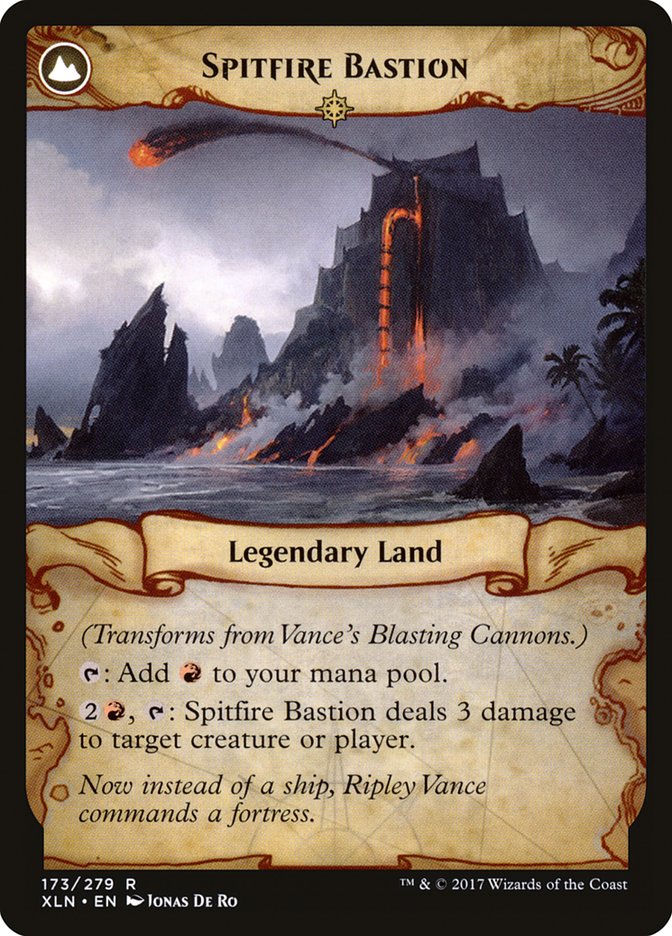 Cañones explosivos de Vance // Bastión Spitfire [Ixalan] 