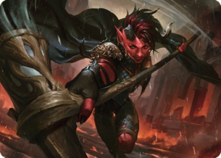 Tarjeta artística de Karlach, Furia del Averno (34) [Commander Legends: Battle for Baldur's Gate Art Series] 