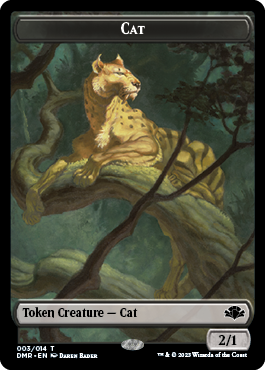 Zombi // Gato (003) Ficha de doble cara [Fichas remasterizadas de Dominaria] 