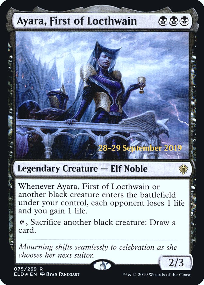 Ayara, primera de Locthwain [Promociones de presentación de El trono de Eldraine] 