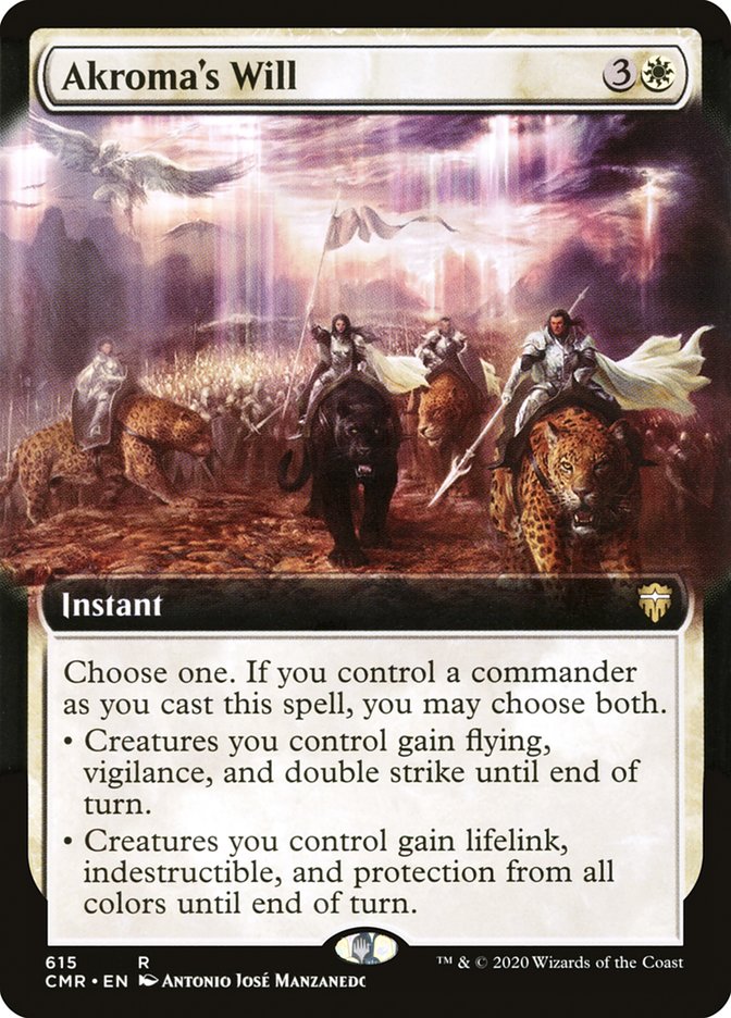 Voluntad de Akroma (arte extendido) [Commander Legends] 