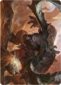 Tarjeta artística Moraug, Furia de Akoum [Serie artística Zendikar Rising] 