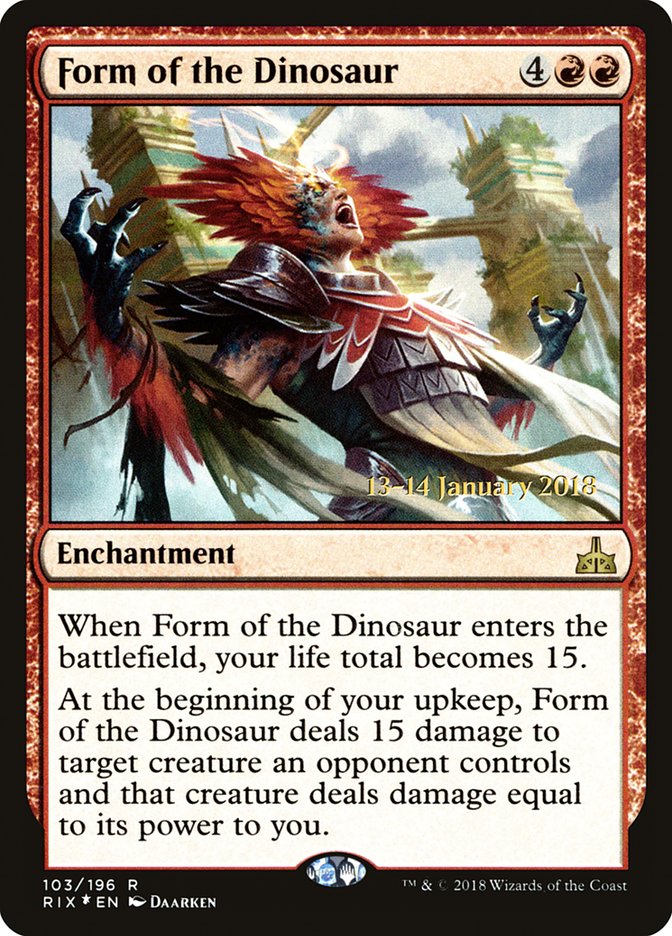 Forma del dinosaurio [Promociones de presentación de Rivales de Ixalan] 