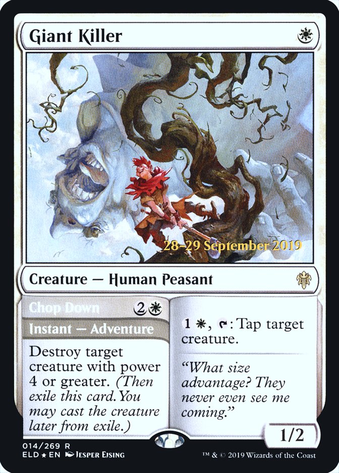 Asesino de gigantes // Derribar [Promociones de presentación de El trono de Eldraine] 