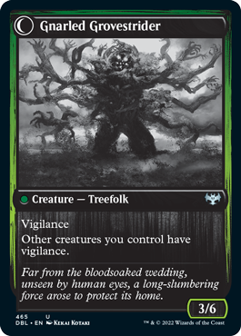Arboleda dormida // Zancudo de arboleda nudoso [Innistrad: función doble] 