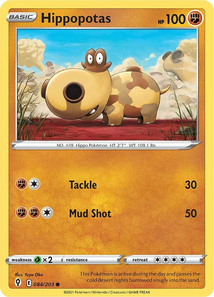 Hippopotas (084/203) [Espada y escudo: cielos en evolución] 