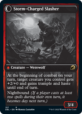 Buscatormentas imprudente // Asesino cargado de tormenta [Innistrad: función doble] 