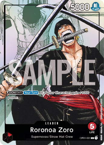 Roronoa Zoro (arte alternativo) [Tarjetas de promoción de One Piece] 